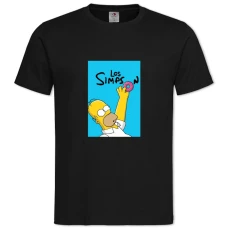 TThe Simpsons Los Simpson -shirt with Print The Simpsons Los Simpson - 2XL black