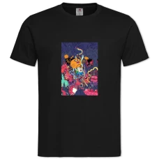TAdventure Time Monsters -shirt with Print Adventure Time Monsters - 2XL black