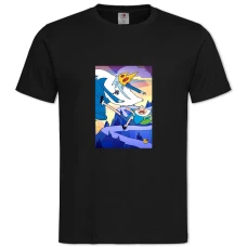 TAdventure Time Ice King Battle -shirt with Print Adventure Time Ice King Battle - 2XL black