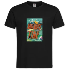 TAdventure Time Red Logo -shirt with Print Adventure Time Red Logo - 2XL black