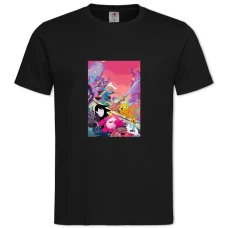 TAdventure Time Art Version -shirt with Print Adventure Time Art Version - 2XL black