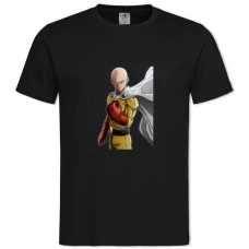 Футболка с принтом Ванпанчмен Сила - 2XL черная