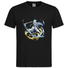 TSword Art Online Hero Girl -shirt with Print Sword Art Online Hero Girl - 2XL black