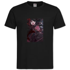 TSword Art Online Powerfull Girl -shirt with Print Sword Art Online Powerfull Girl - 2XL black