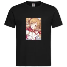 TSword Art Online Asuna Girl -shirt with Print Sword Art Online Asuna Girl - 2XL black