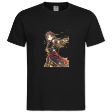 TSword Art Online Beautiful Girl Hero -shirt with Print Sword Art Online Beautiful Girl Hero - 2XL black
