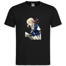 TViolet Evergarden Hero -shirt with Print Violet Evergarden Hero - 2XL black