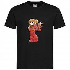 TEvangelion Asuka Langley Soryu -shirt with Print Evangelion Asuka Langley Soryu - 2XL black