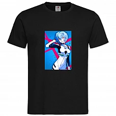 TEvangelion Ayanami Rei -shirt with Print Evangelion Ayanami Rei - 2XL black