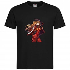 TEvangelion Asuka Hero Girl -shirt with Print Evangelion Asuka Hero Girl - 2XL black