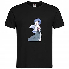TEvangelion Smiling Rei -shirt with Print Evangelion Smiling Rei - 2XL black