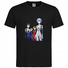 TEvangelion Characters -shirt with Print Evangelion Characters - 2XL black
