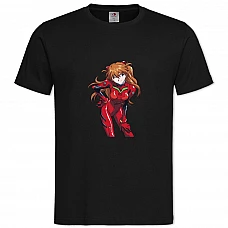 TEvangelion Smiling Asuka -shirt with Print Evangelion Smiling Asuka - 2XL black