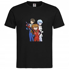 TEvangelion Cute Heroes -shirt with Print Evangelion Cute Heroes - 2XL black
