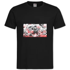 TDemon Slayer Kimetsu No Yaiba Tanjirou Print -shirt with Print Demon Slayer Kimetsu No Yaiba Tanjirou Print - 2XL black