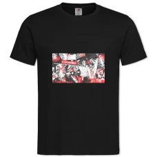 TDemon Slayer Kimetsu No Yaiba Kokushibo Print -shirt with Print Demon Slayer Kimetsu No Yaiba Kokushibo Print - 2XL black
