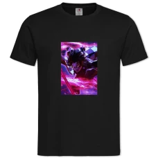 TDemon Slayer Kimetsu No Yaiba Tanjirou Hero -shirt with Print Demon Slayer Kimetsu No Yaiba Tanjirou Hero - 2XL black