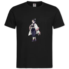 TDemon Slayer Kimetsu No Yaiba Kochou Shinobu -shirt with Print Demon Slayer Kimetsu No Yaiba Kochou Shinobu - 2XL black