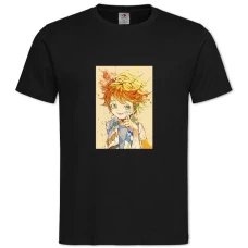 TThe Promised Neverland Hero -shirt with Print The Promised Neverland Hero - 2XL black