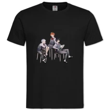 TThe Promised Neverland Heroes Print -shirt with Print The Promised Neverland Heroes Print - 2XL black