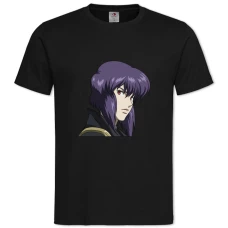 TGhost In The Shell Motoko Kusanagi Hero -shirt with Print Ghost In The Shell Motoko Kusanagi Hero - 2XL black