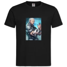 TGhost In The Shell Hero Print -shirt with Print Ghost In The Shell Hero Print - 2XL black