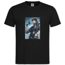 TGhost In The Shell Print Hero -shirt with Print Ghost In The Shell Print Hero - 2XL black