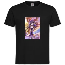 TDate A Live Girl Yatogami Tohka Hero -shirt with Print Date A Live Girl Yatogami Tohka Hero - 2XL black