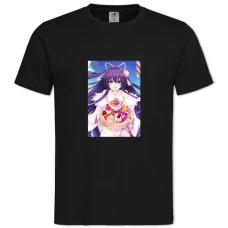 TDate A Live Delicious Print -shirt with Print Date A Live Delicious Print - 2XL black