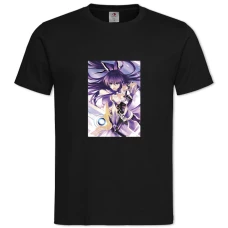 TDate A Live Tohka Yatogami -shirt with Print Date A Live Tohka Yatogami - 2XL black