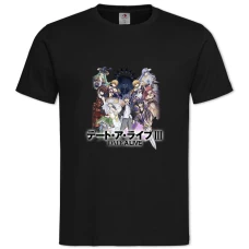 TDate A Live Print -shirt with Print Date A Live Print - 2XL black
