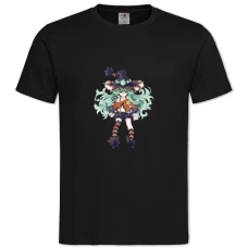 TDate A Live Natsumi Little Witch -shirt with Print Date A Live Natsumi Little Witch - 2XL black