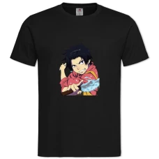 TBlue Exorcist Rin Okumura -shirt with Print Blue Exorcist Rin Okumura - 2XL black