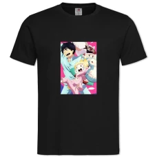 TBlue Exorcist Funny Print -shirt with Print Blue Exorcist Funny Print - 2XL black