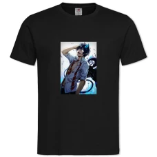 TBlue Exorcist Art Version -shirt with Print Blue Exorcist Art Version - 2XL black