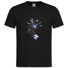 TBlue Exorcist Print -shirt with Print Blue Exorcist Print - 2XL black