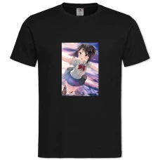 TYour Name Girl Mitsuha Miyamizu -shirt with Print Your Name Girl Mitsuha Miyamizu - 2XL black