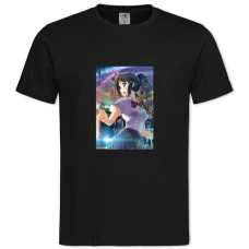 TYour Name Mitsuha -shirt with Print Your Name Mitsuha - 2XL black