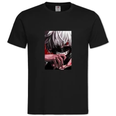 TTokyo Ghoul Ken Kaneki Face -shirt with Print Tokyo Ghoul Ken Kaneki Face - 2XL black