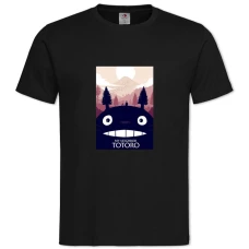 TTonari No Totoro Theme -shirt with Print Tonari No Totoro Theme - 2XL black