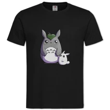 TTonari No Totoro Cute Heroes -shirt with Print Tonari No Totoro Cute Heroes - 2XL black