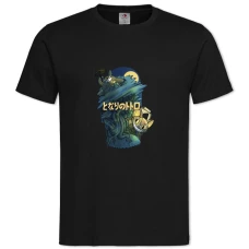 TTonari No Totoro Theme Print -shirt with Print Tonari No Totoro Theme Print - 2XL black