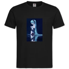 THatsune Miku Girl -shirt with Print Hatsune Miku Girl - 2XL black