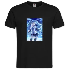 THatsune Miku Cute Print -shirt with Print Hatsune Miku Cute Print - 2XL black