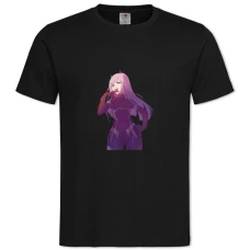 TDarling In The Franxx Zero Two Girl -shirt with Print Darling In The Franxx Zero Two Girl - 2XL black