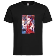 TDarling In The Franxx Gorgeous Zero Two -shirt with Print Darling In The Franxx Gorgeous Zero Two - 2XL black