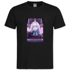 TDarling In The Franxx Zero Two Print -shirt with Print Darling In The Franxx Zero Two Print - 2XL black