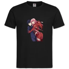 TDarling In The Franxx Print Zero Two Hero -shirt with Print Darling In The Franxx Print Zero Two Hero - 2XL black