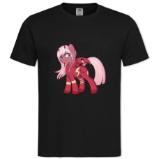 TDarling In The Franxx Mlp Edition -shirt with Print Darling In The Franxx Mlp Edition - 2XL black