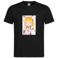 TSewayaki Kitsune No Senko-San Hero -shirt with Print Sewayaki Kitsune No Senko-San Hero - 2XL black